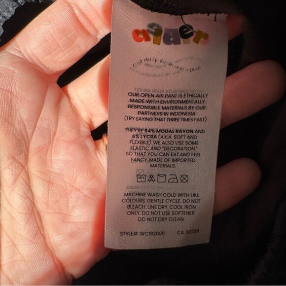 Alder Black Open Air Pants - Picture 9 of 9